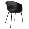 342 CPP6 Krzesło RALF czarne - polipropylen, metal King Home