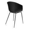 342 CPP6 Krzesło RALF czarne - polipropylen, metal King Home