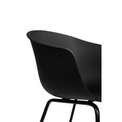 342 CPP6 Krzesło RALF czarne - polipropylen, metal King Home