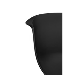 342 CPP6 Krzesło RALF czarne - polipropylen, metal King Home