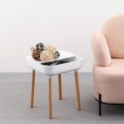 KH010100928 Stolik BOWER biały King Home