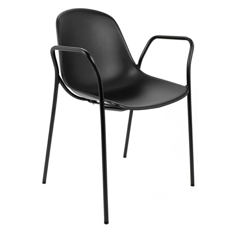 292-CPP4.BLACK Krzesło RESOL ARM czarne King Home