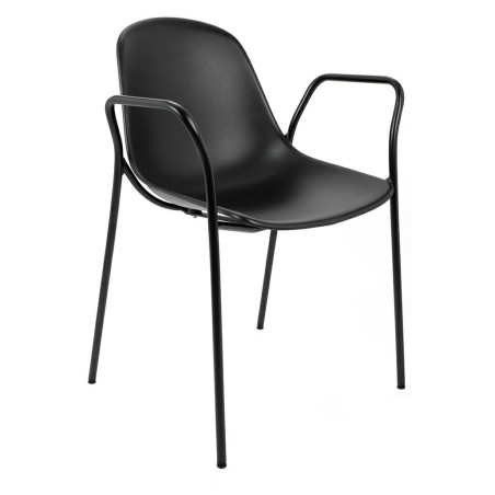 292-CPP4.BLACK Krzesło RESOL ARM czarne King Home