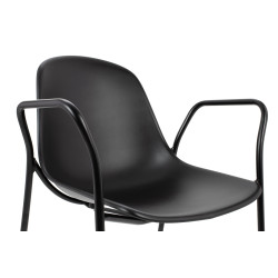 292-CPP4.BLACK Krzesło RESOL ARM czarne King Home