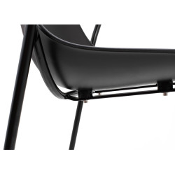 292-CPP4.BLACK Krzesło RESOL ARM czarne King Home