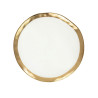 60499 KARE talerz BELL 26 cm biało-złoty King Home