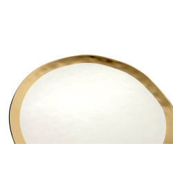 60499 KARE talerz BELL 26 cm biało-złoty King Home