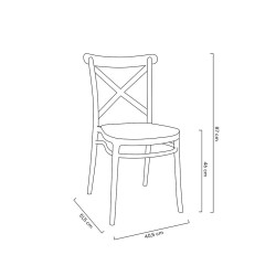 KH010100247 Krzesło COUNTRY białe King Home