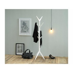 0000081534 ACTONA wieszak ASCOT biały - drewno lakierowane King Home