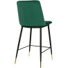 KH1201100123.61.GREE Krzesło barowe DIEGO 65 zielone - welur, podstawa czarno złota King Home