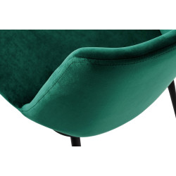 KH1201100123.61.GREE Krzesło barowe DIEGO 65 zielone - welur, podstawa czarno złota King Home