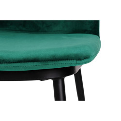 KH1201100123.61.GREE Krzesło barowe DIEGO 65 zielone - welur, podstawa czarno złota King Home