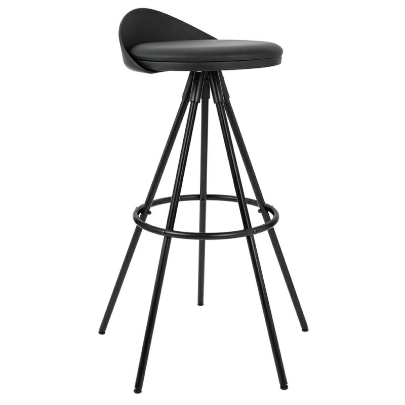 301-CCV Krzesło barowe LANZA 76 czarne King Home