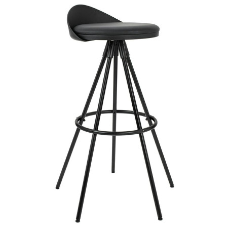 301-CCV Krzesło barowe LANZA 76 czarne King Home