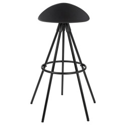 301-CCV Krzesło barowe LANZA 76 czarne King Home