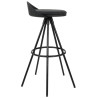 301-CCV Krzesło barowe LANZA 76 czarne King Home