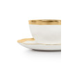 60503 KARE filiżanka BELL  biało-złota King Home