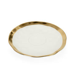 60503 KARE filiżanka BELL  biało-złota King Home