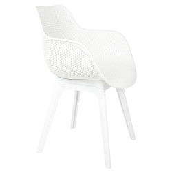 KH010100213 Krzesło LANDI białe - polipropylen King Home