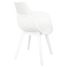 KH010100213 Krzesło LANDI białe - polipropylen King Home