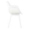 KH010100213 Krzesło LANDI białe - polipropylen King Home