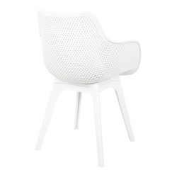 KH010100213 Krzesło LANDI białe - polipropylen King Home