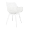 KH010100213 Krzesło LANDI białe - polipropylen King Home