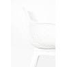 KH010100213 Krzesło LANDI białe - polipropylen King Home