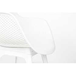 KH010100213 Krzesło LANDI białe - polipropylen King Home