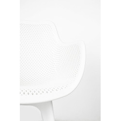 KH010100213 Krzesło LANDI białe - polipropylen King Home