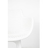 KH010100213 Krzesło LANDI białe - polipropylen King Home