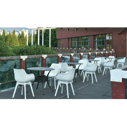 KH010100213 Krzesło LANDI białe - polipropylen King Home