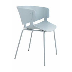 ARM-001.GREY Krzesło GARRET jasnoszare King Home