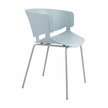 ARM-001.GREY Krzesło GARRET jasnoszare King Home