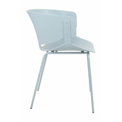 ARM-001.GREY Krzesło GARRET jasnoszare King Home