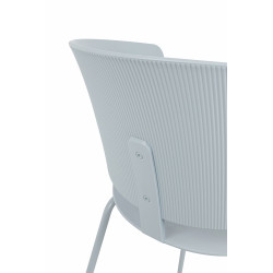 ARM-001.GREY Krzesło GARRET jasnoszare King Home