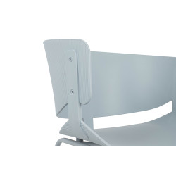 ARM-001.GREY Krzesło GARRET jasnoszare King Home