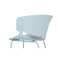 ARM-001.GREY Krzesło GARRET jasnoszare King Home