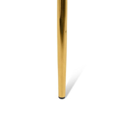 KH150110019 Krzesło TRESSE beżowe - welur, podstawa złota King Home