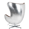 KH1501100205 Fotel EGG AVIATOR PU brązowy King Home