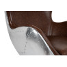 KH1501100205 Fotel EGG AVIATOR PU brązowy King Home