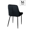 J-03.BLACK MODESTO krzesło CLOVER czarne - welur, metal King Home
