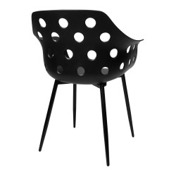CHE-012 Krzesło JASON czarne - polipropylen, metal King Home