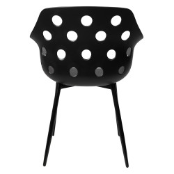 CHE-012 Krzesło JASON czarne - polipropylen, metal King Home