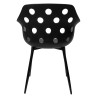 CHE-012 Krzesło JASON czarne - polipropylen, metal King Home