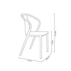 KH010100920 Krzesło VINCENT żółte King Home