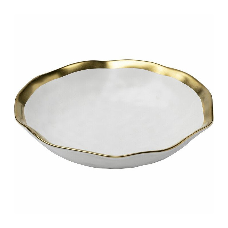 54948 KARE talerz głęboki BELL 20 cm biało-złoty King Home