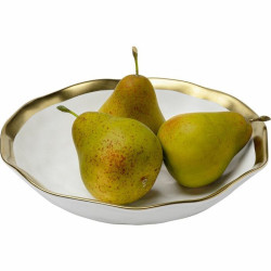 54948 KARE talerz głęboki BELL 20 cm biało-złoty King Home