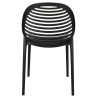 KH010100217 Krzesło SUNNY czarne - polipropylen King Home