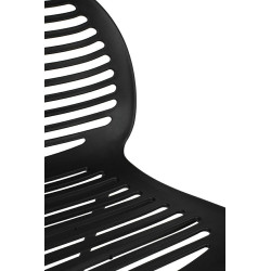 KH010100217 Krzesło SUNNY czarne - polipropylen King Home